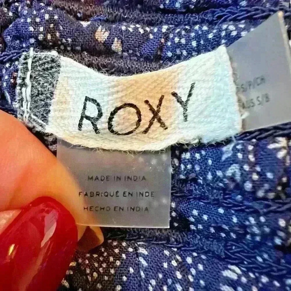 Roxy Sz Sm‎ Oceanside Pants Boho Beach Cruise Holiday Vacation - Picture 12 of 12